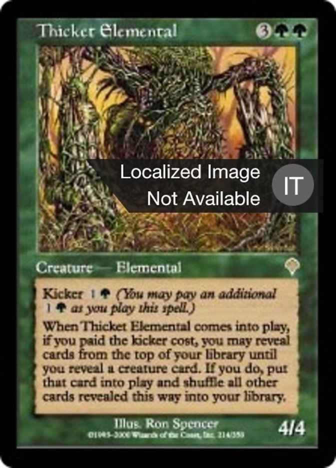 Thicket Elemental (Invasion #214)