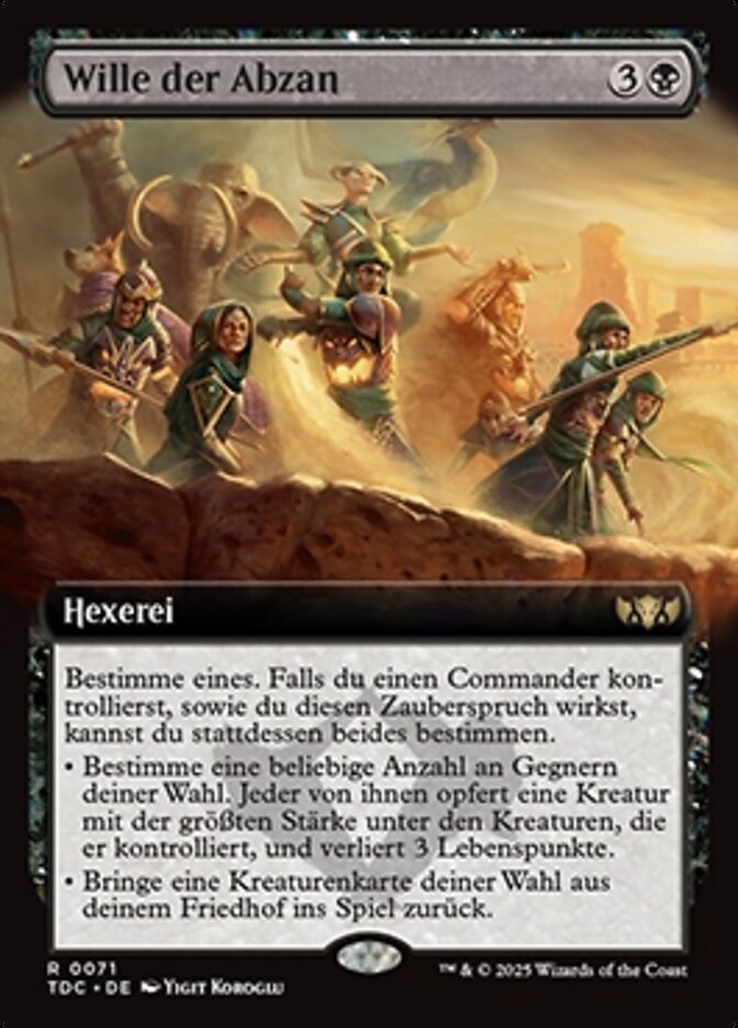 Wille der Abzan