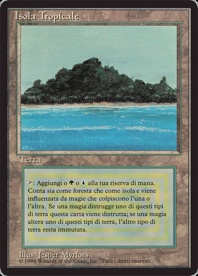 MTG Tropical Island 独語 黒枠 FBB - マジック：ザ・ギャザリング