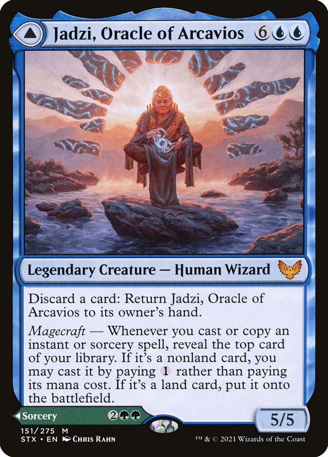Jadzi, Oracle of Arcavios // Journey to the Oracle (Strixhaven: School of Mages #151)