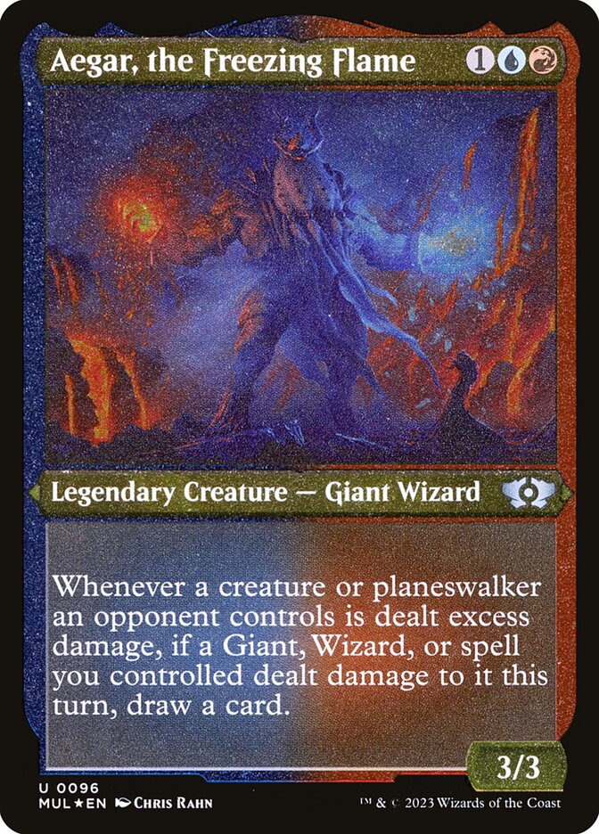 Aegar, the Freezing Flame – Etched Foil