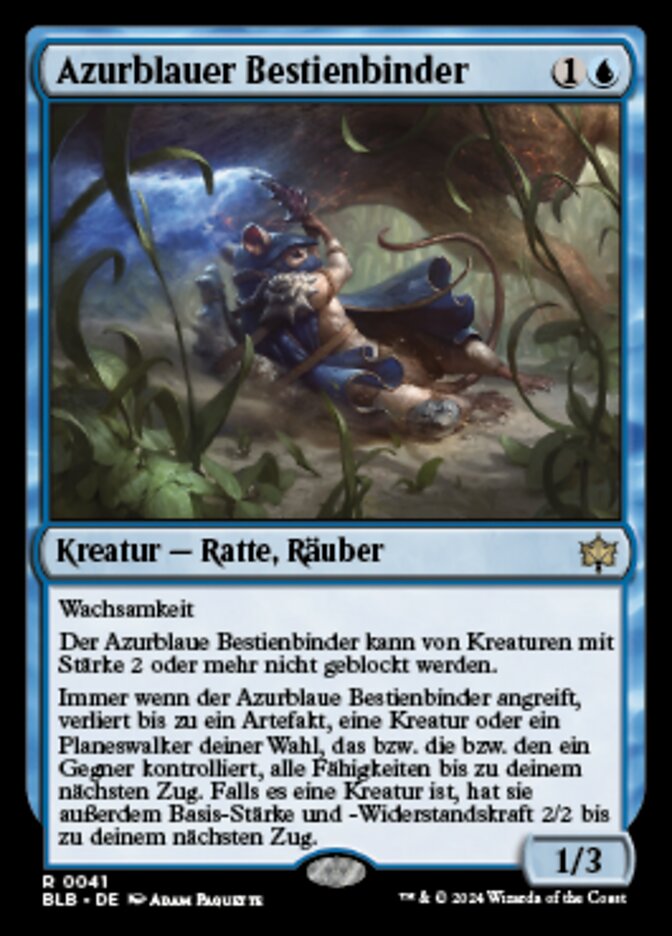 Azure Beastbinder (Bloomburrow #41)