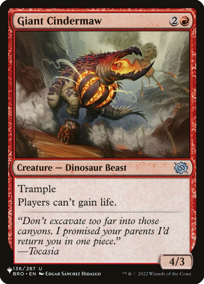 Giant Cindermaw (The List #BRO-136)