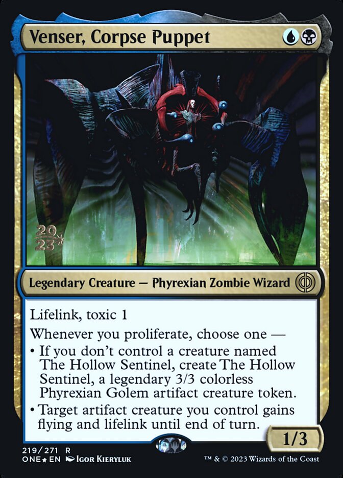 Venser, Corpse Puppet (Phyrexia: All Will Be One Promos #219s)