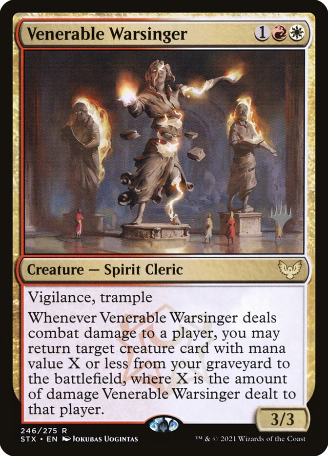 Venerable Warsinger (Strixhaven: School of Mages Promos #246p)