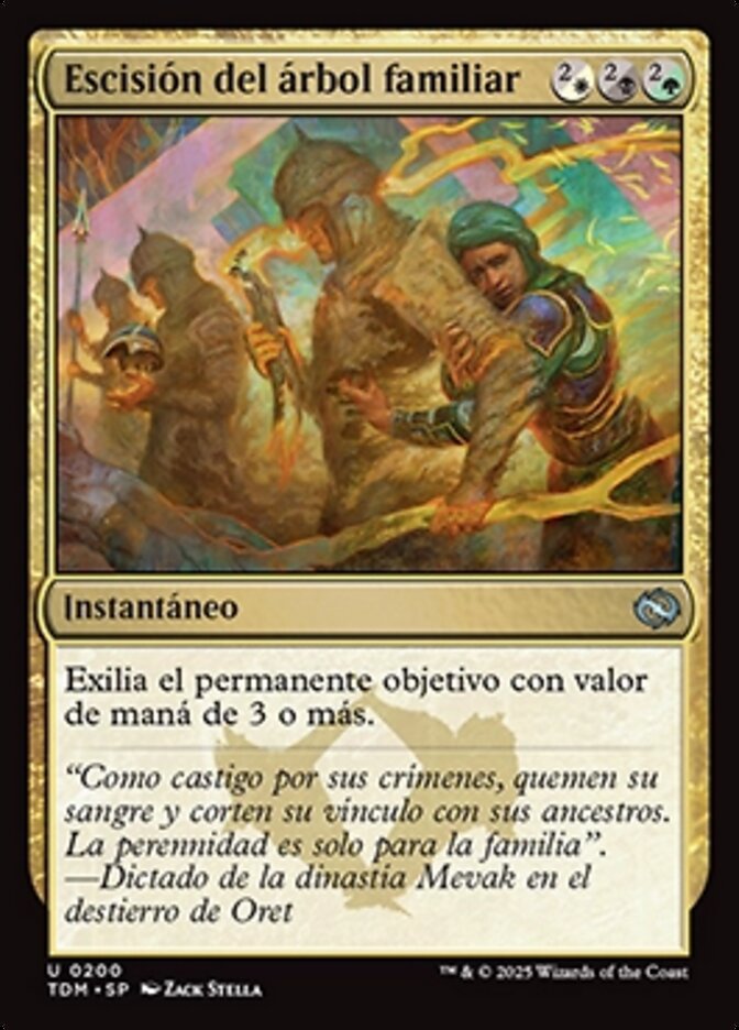 Escisión del árbol familiar