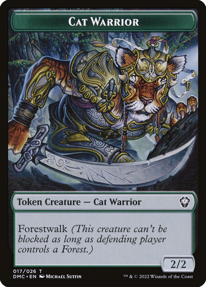 Cat Warrior (Dominaria United Tokens #17)