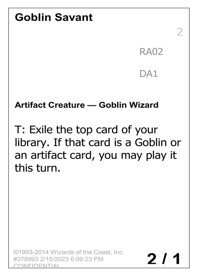 Goblin Savant (Unknown Event #RA02a)