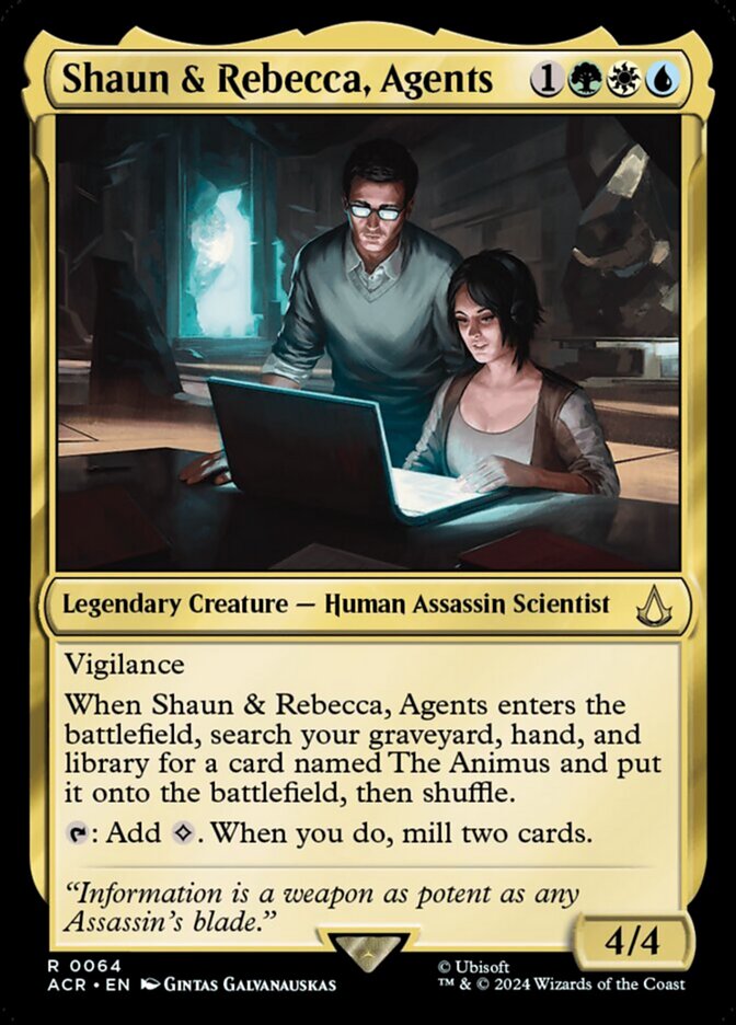 Shaun & Rebecca, Agents (Assassin's Creed #64)
