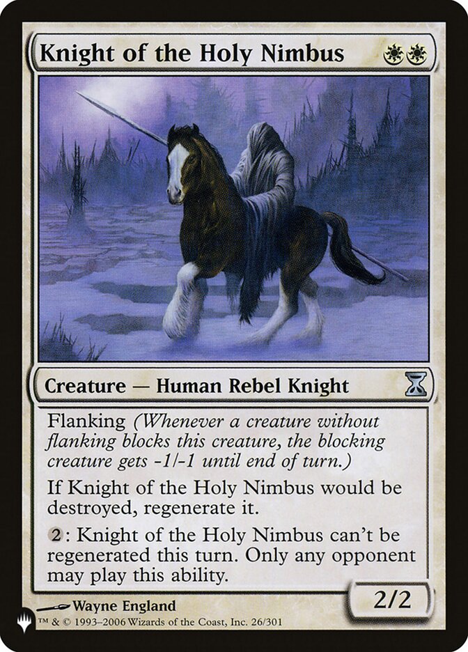 Knight of the Holy Nimbus (The List #TSP-26)