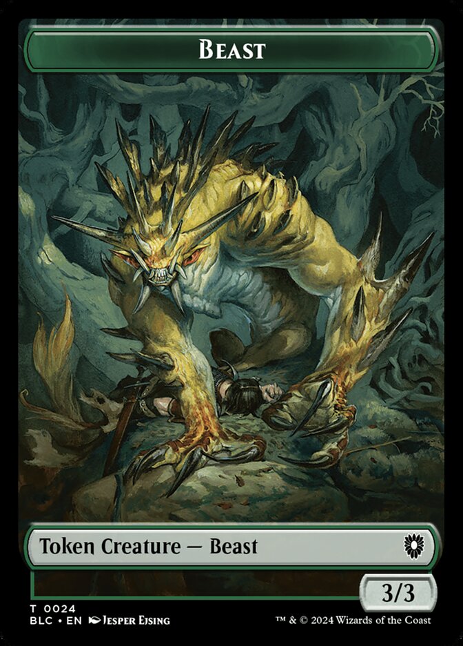 Beast (Bloomburrow Commander Tokens #24)