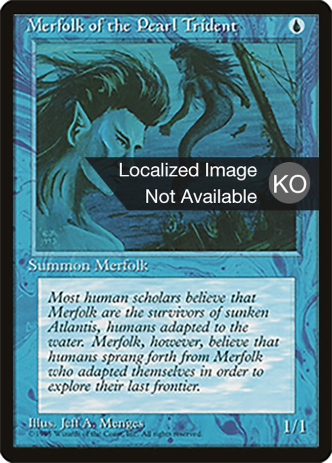 Merfolk of the Pearl Trident (Fourth Edition Foreign Black Border #86)