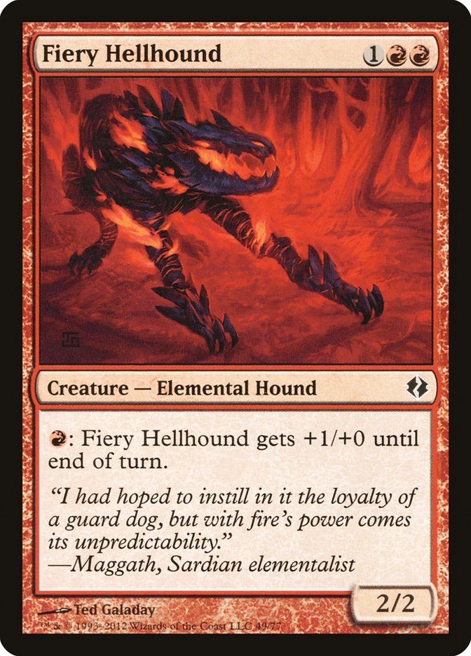 Fiery Hellhound (Duel Decks: Venser vs. Koth #49)