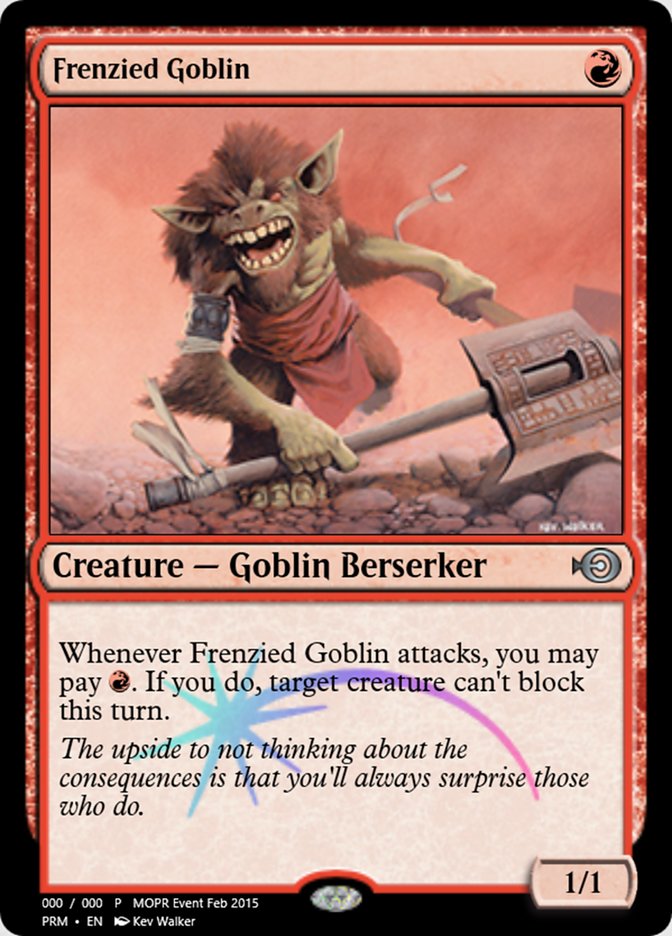 Frenzied Goblin (Magic Online Promos #55703)