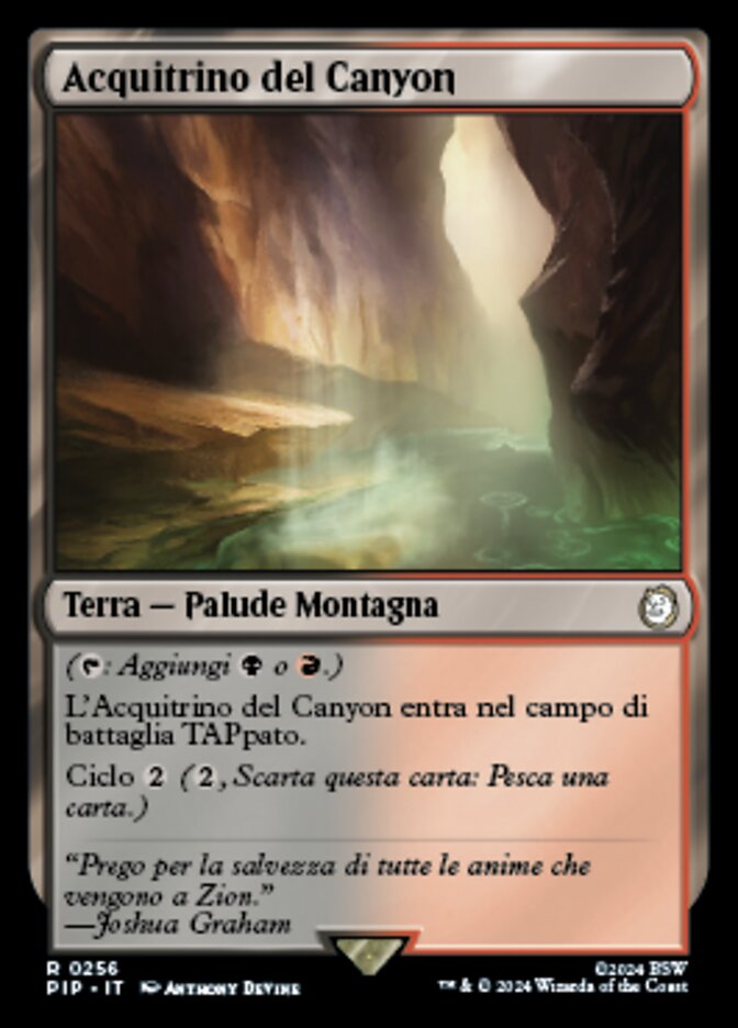 Acquitrino del Canyon