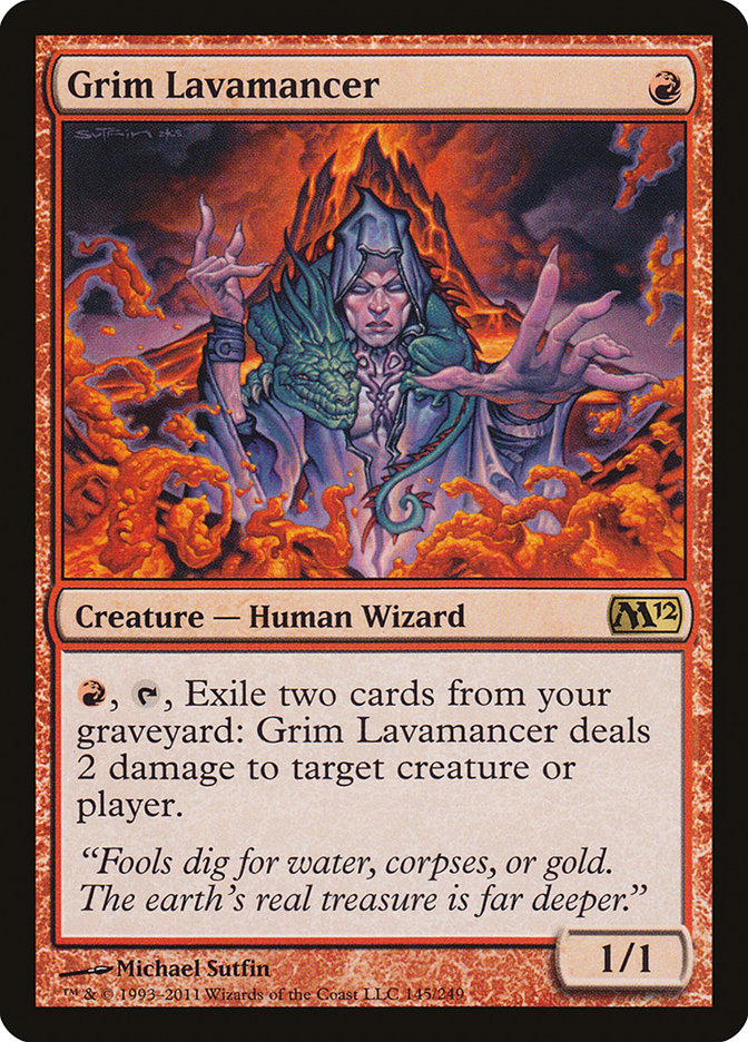 Grim Lavamancer (Magic 2012 #145)