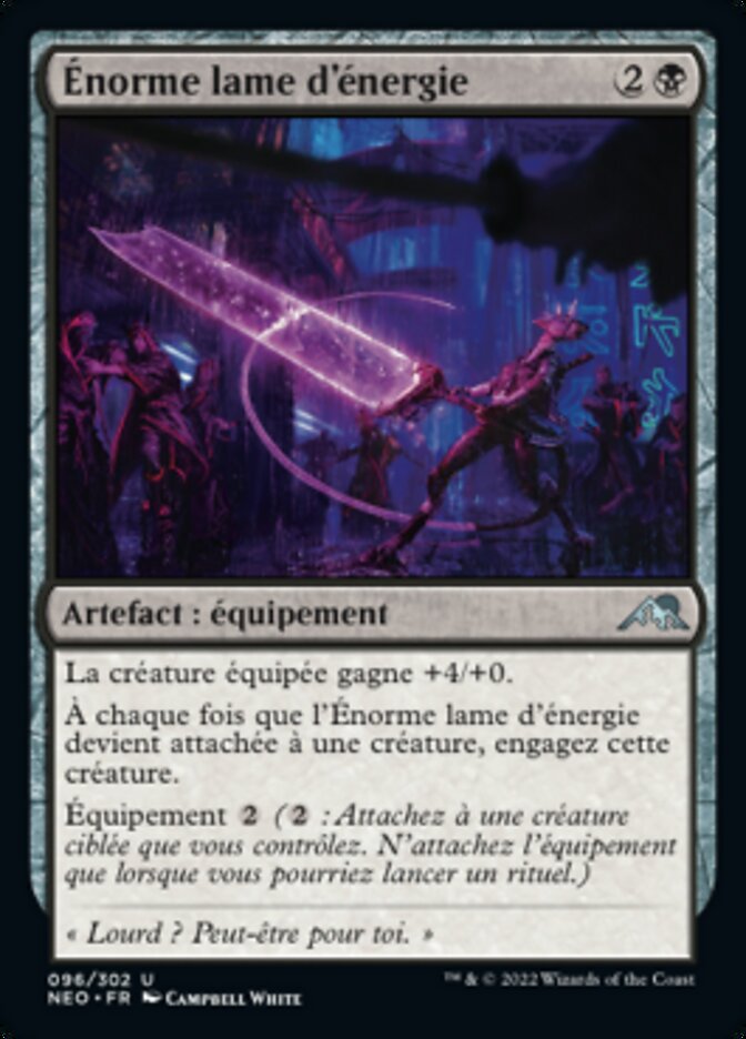 Enormous Energy Blade (Kamigawa: Neon Dynasty #96)