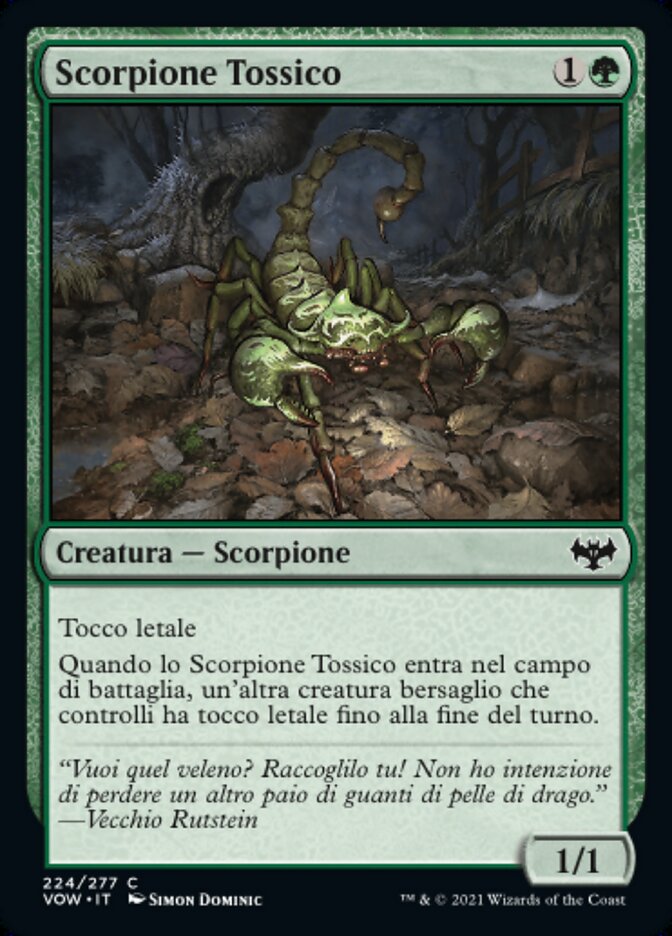 Scorpione Tossico