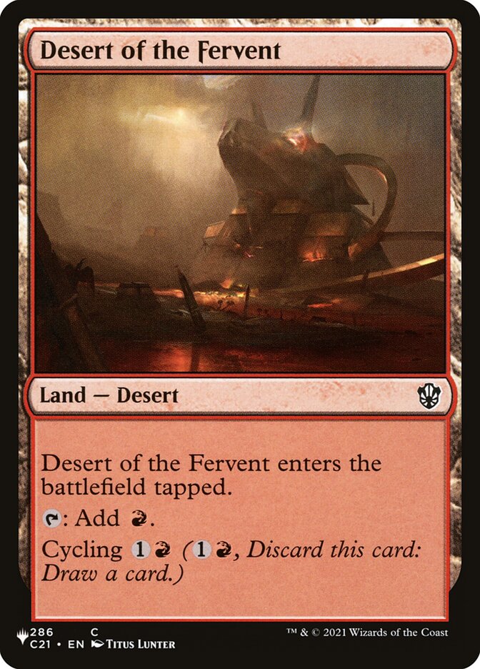 Desert of the Fervent (The List #C21-286)