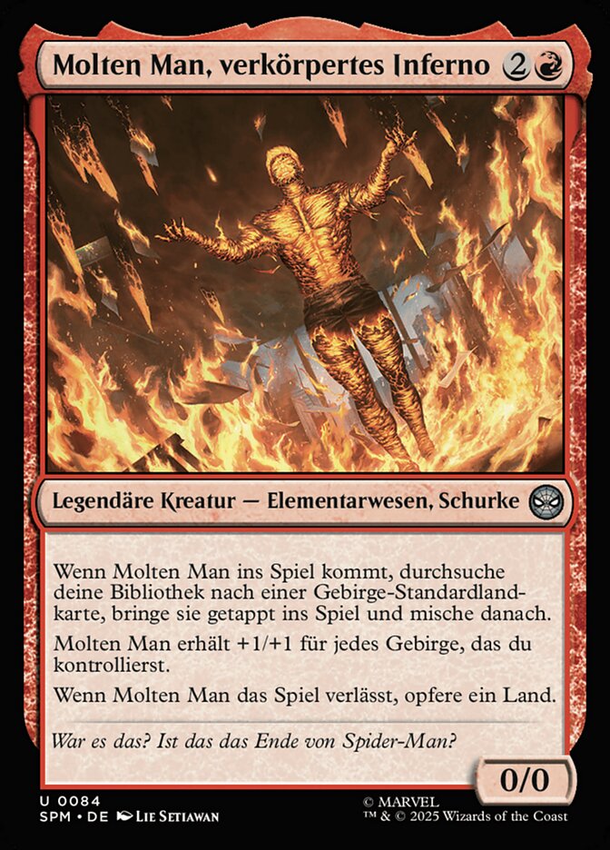 Molten Man, verkörpertes Inferno