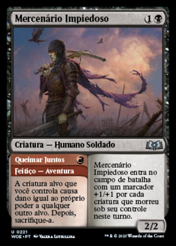 Callous Sell-Sword // Burn Together (Wilds of Eldraine #221)