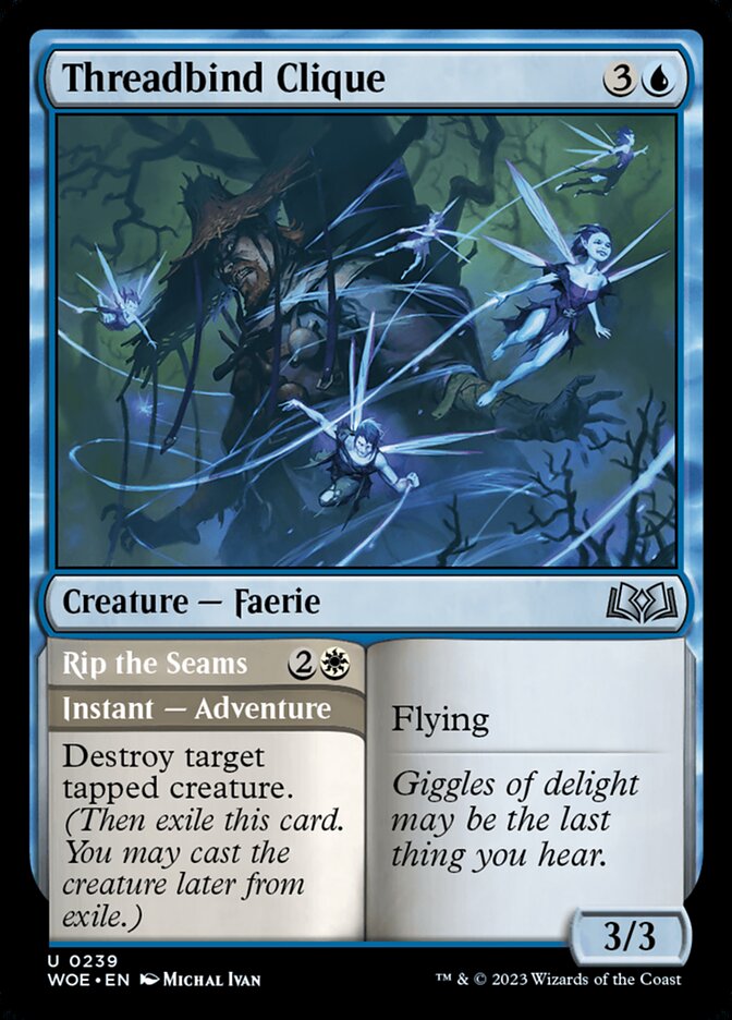 Threadbind Clique // Rip the Seams (Wilds of Eldraine #239)