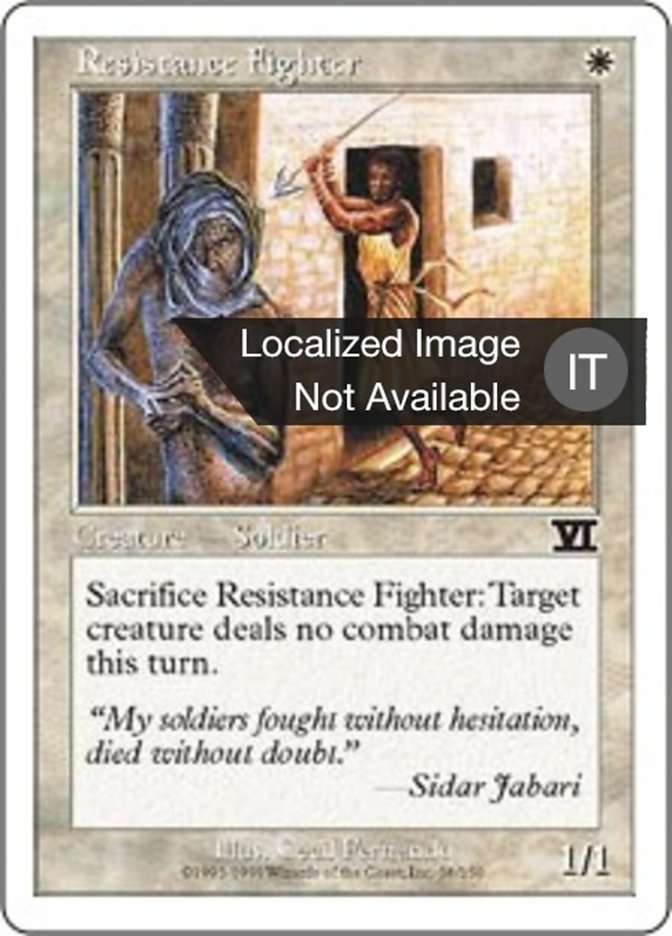 Resistance Fighter (Classic Sixth Edition #38)