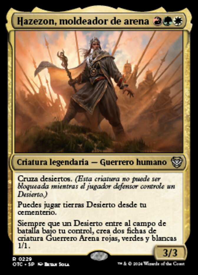 Hazezon, moldeador de arena - Outlaws of Thunder Junction Commander ...