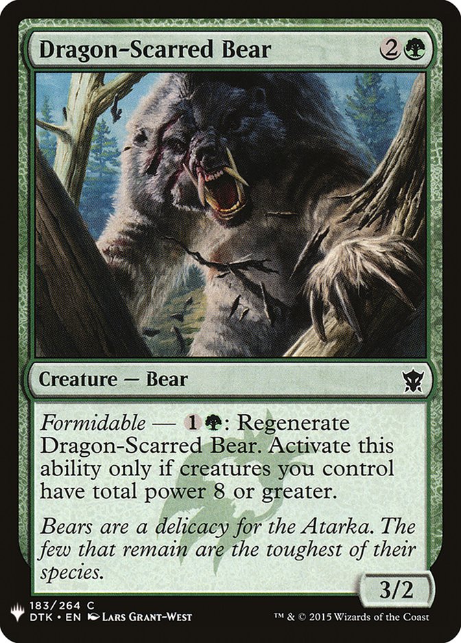 Dragon-Scarred Bear (The List #DTK-183)