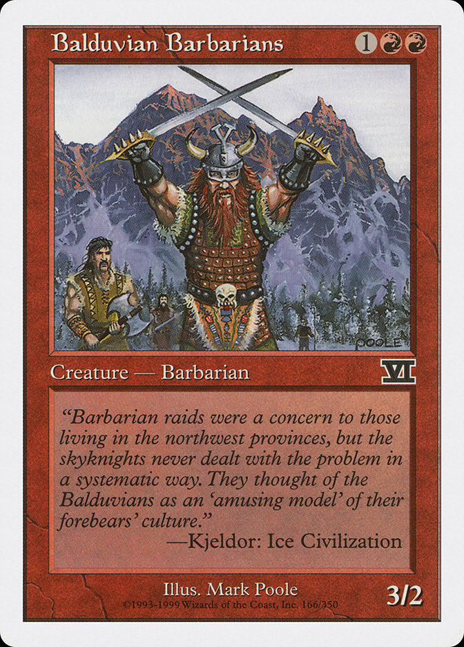 Balduvian Barbarians (Classic Sixth Edition #166)