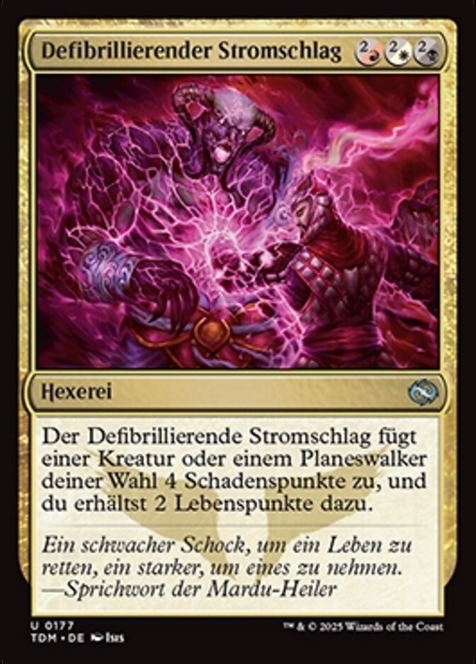 Defibrillierender Stromschlag