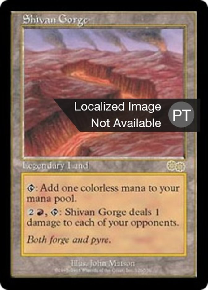 Shivan Gorge (Urza's Saga #326)