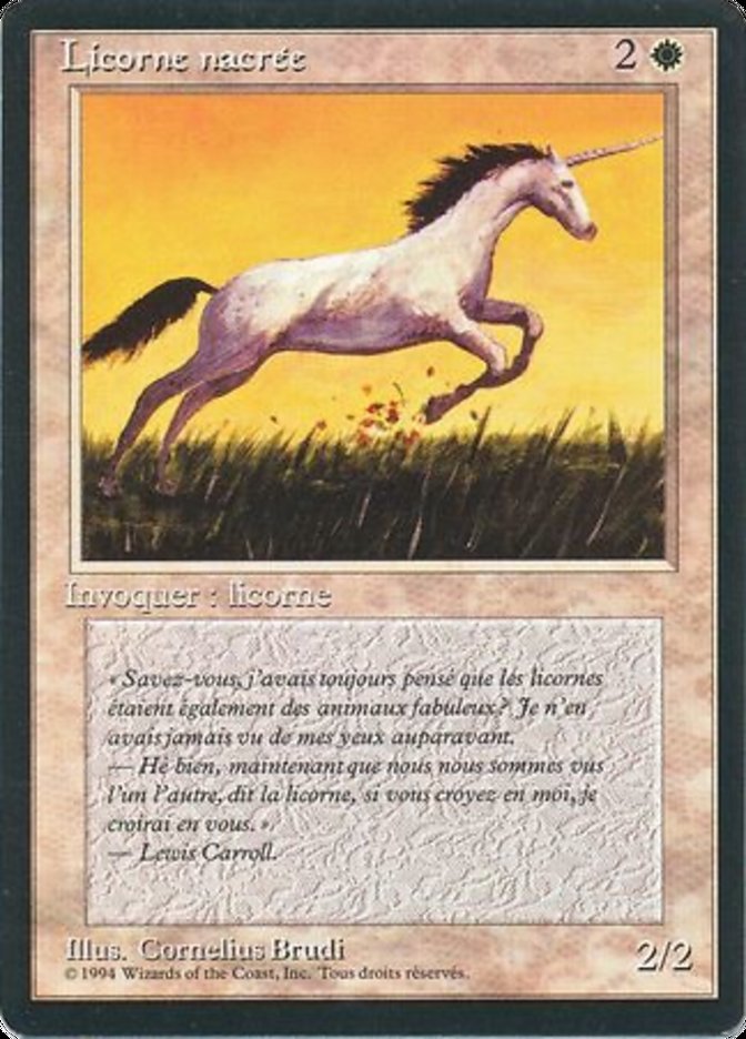 Pearled Unicorn (Foreign Black Border #30)