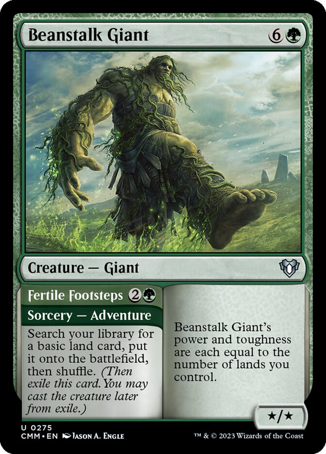 Beanstalk Giant // Fertile Footsteps (Commander Masters #275)