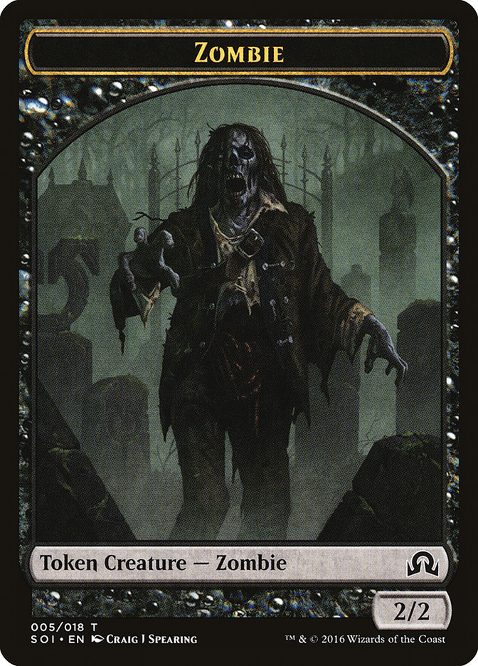 Zombie (Shadows over Innistrad Tokens #5)