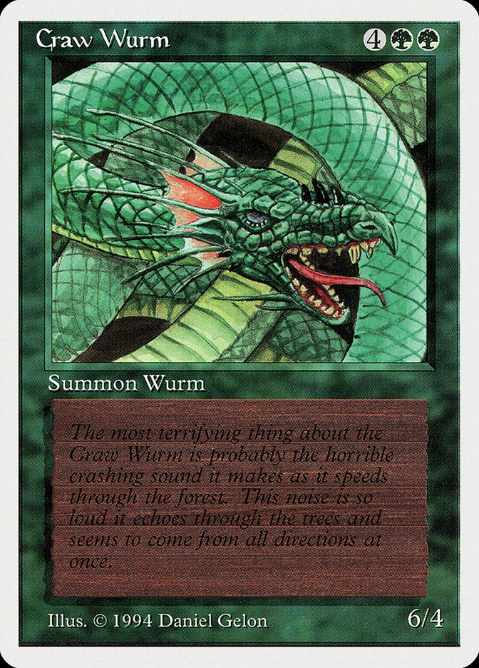 Craw Wurm · Summer Magic / Edgar (SUM) #190 · Scryfall Magic The