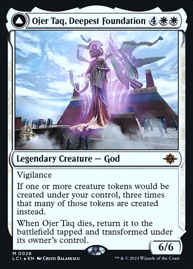 Ojer Taq, Deepest Foundation // Temple of Civilization (The Lost Caverns of Ixalan Promos #26s)