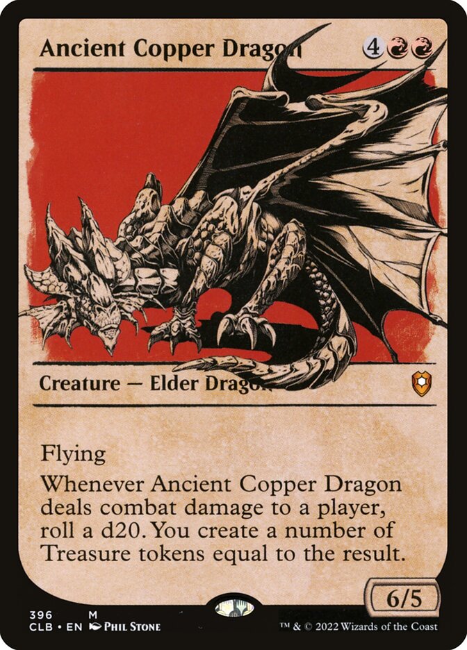 Ancient Copper Dragon (Commander Legends: Battle for Baldur's Gate #396)