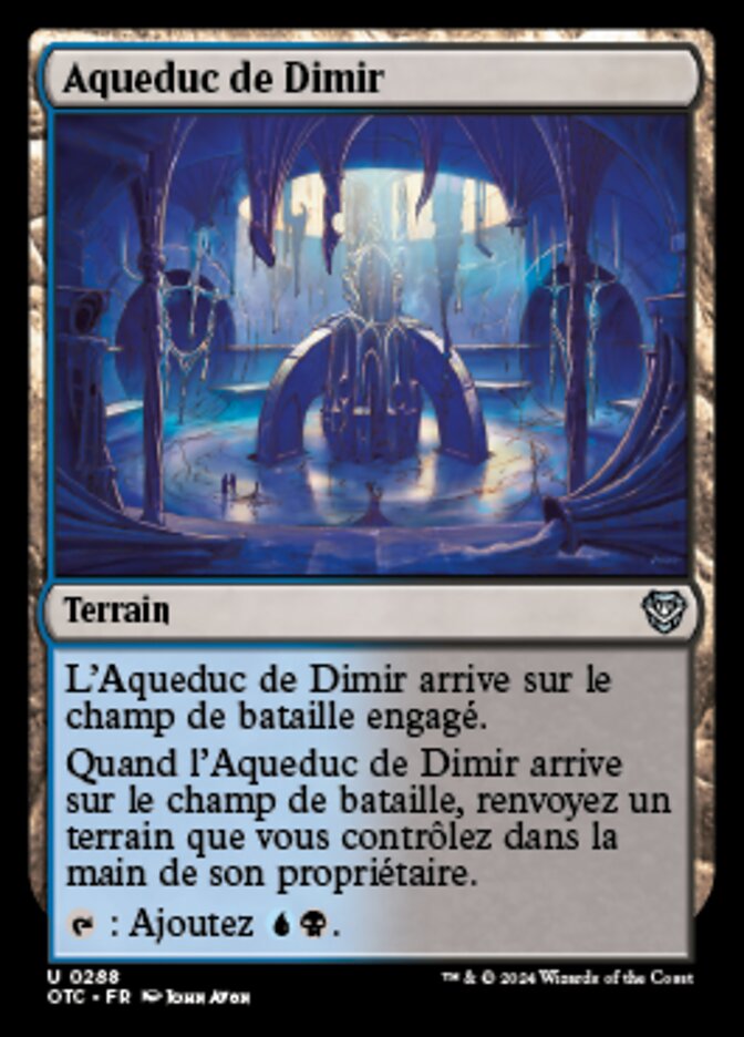 Dimir Aqueduct (Outlaws of Thunder Junction Commander #288)