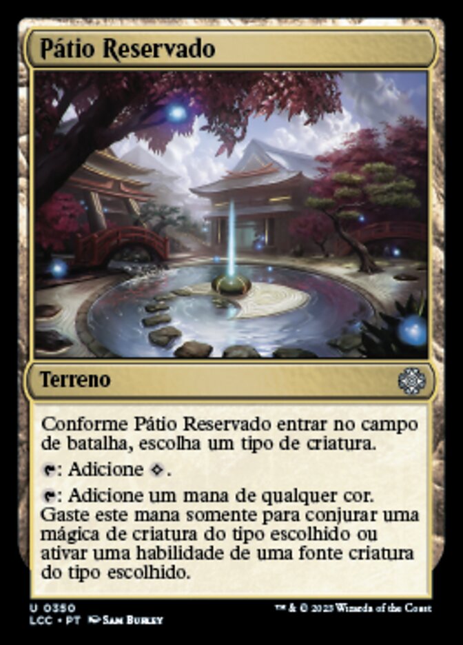 Secluded Courtyard (The Lost Caverns of Ixalan Commander #350)