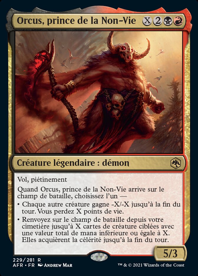 Orcus, prince de la Non-Vie