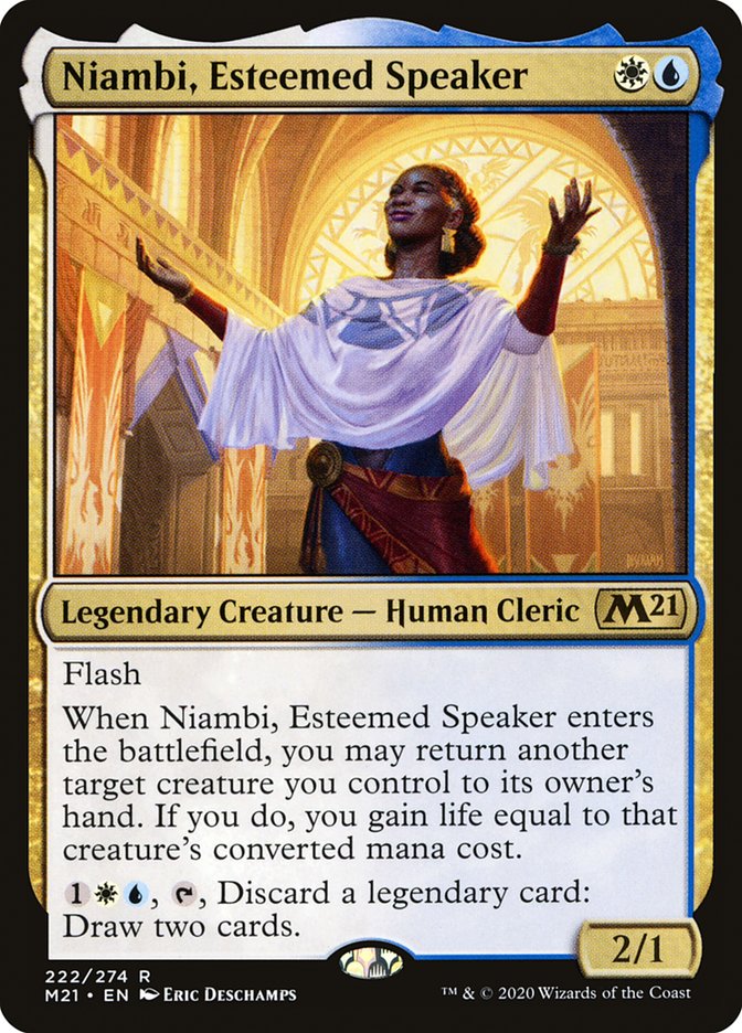 Niambi, Esteemed Speaker (Core Set 2021 #222)