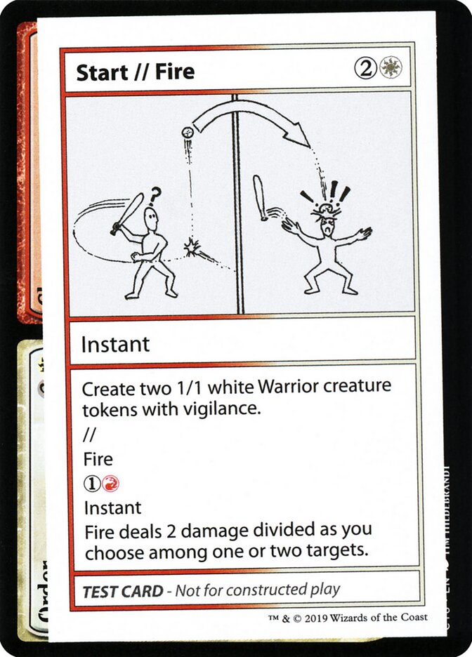 Start // Fire (Mystery Booster Playtest Cards 2021 #101)