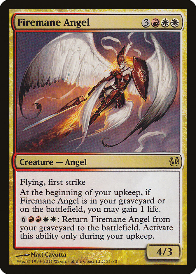 Firemane Angel (Duel Decks: Ajani vs. Nicol Bolas #21)