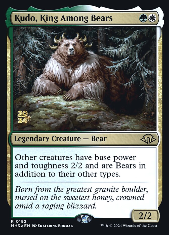 Kudo, King Among Bears (Modern Horizons 3 Promos #192s)