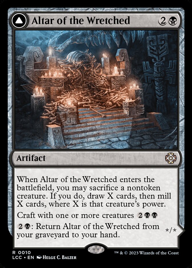 Altar of the Wretched // Wretched Bonemass (The Lost Caverns of Ixalan Commander #10)