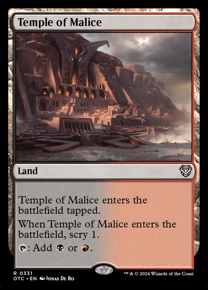 Temple of Malice (Outlaws of Thunder Junction Commander #331)