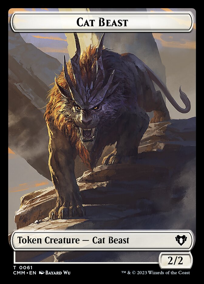 Cat Beast (Commander Masters Tokens #61)
