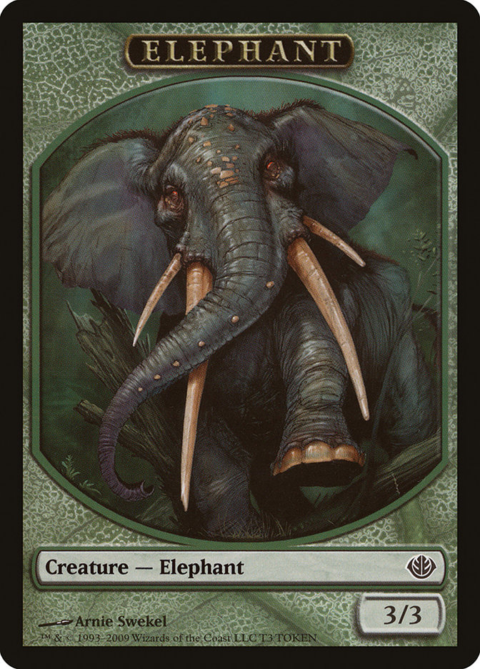 Elephant (Duel Decks: Garruk vs. Liliana Tokens #T3)