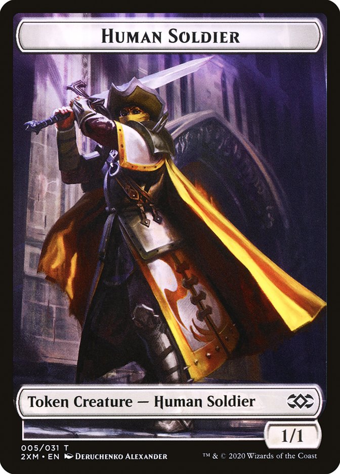 Human Soldier (Double Masters Tokens #5)